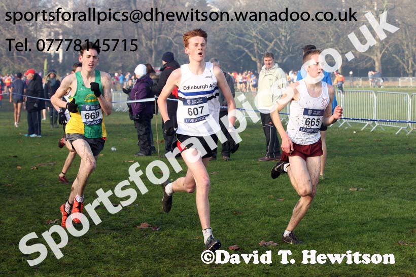 Mens under-17s, European Cross Country Trials, Sefton Park, Liverpool. Photo: David T. Hewitson/Sports for All Pics